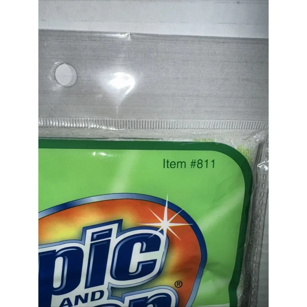 TWO PACKS Spic & Span 6pc Scented Cleaning Wipes reusable Green Apple